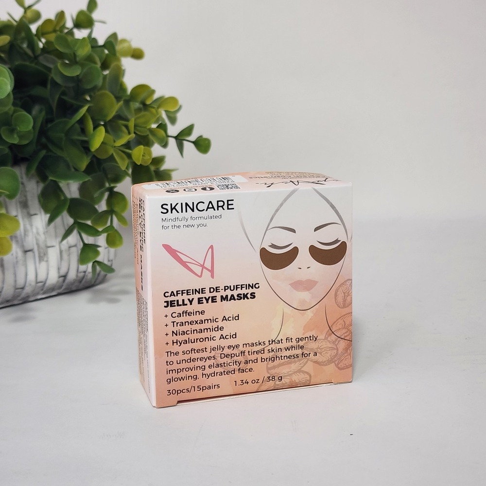 LASplash Caffeine De-Puffing Jelly Eye Masks 30 Pcs 15 Pairs NEW 810129414646